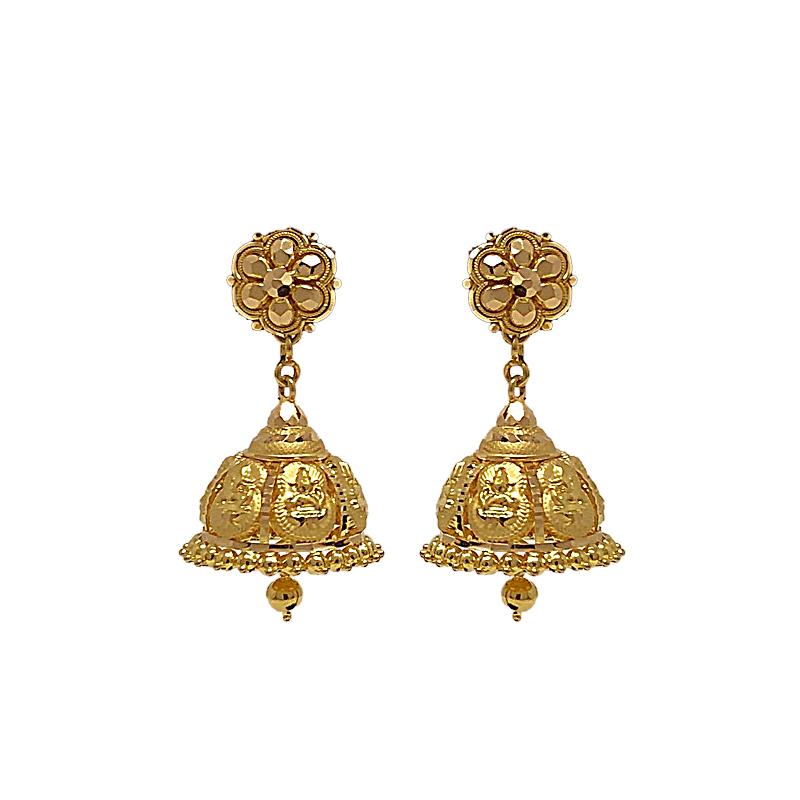 Gold earrings cheap in 8 grams